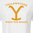 thumbnail image 3 of Yellowstone  - Wear The Brand Y  - Juniors Cropped Cotton Blend T-Shirt, 3 of 6