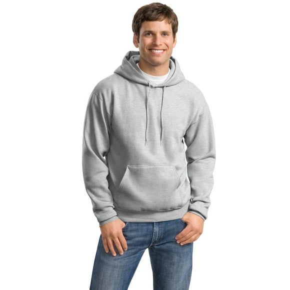 Hanes ComfortBlend EcoSmart Pullover Hoodie Sweatshirt Ash LARGE