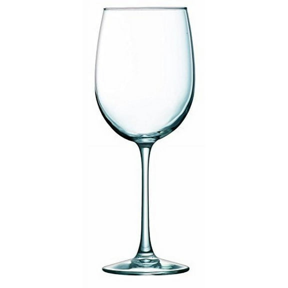 Arc International Luminarc Cachet 19 Ounce White Wine Glass 4-Piece Set, Tulip, Set of 4, Clear