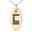 Rose, variant on Stainless Steel Letter L Initial Empire Monogram Engraved Small Oval Charm Pendant Necklace