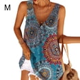 thumbnail image 1 of Qarigey Chaleco de mujer Camiseta sin mangas con cuello en V sexy Camiseta sin mangas con estampado floral, rosa, 5XL Prendas para la parte del cuerpo azul M Qarigey AP002036-34, 1 of 4
