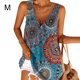 thumbnail image 2 of Minnieouse Camiseta sin mangas con cuello en V estampado para mujer Prendas para la parte del cuerpo azul M Minnieouse AP002036-34, 2 of 4
