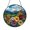 Acrylic 3.5 Inch, variant on Vivid Highland Meadow Suncatcher Circle Window Panel Ornament Glass