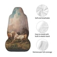 thumbnail image 4 of Balery Three Horses Oil Painting Funda de Asiento para Auto con Diseño - Cubierta Frontal Suave y Transpirable con Protector Antideslizante- 1 Unidad, 4 of 5