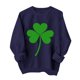 thumbnail image 3 of TaTaai Women Casual St Patrick's Day Printed Crew Neck Long Sleeve No Hood Sweatshirt Ladies Spring Daily Office Street Wear Soft Comfortable Machine Washable Stylish Top Gift, 3 of 6