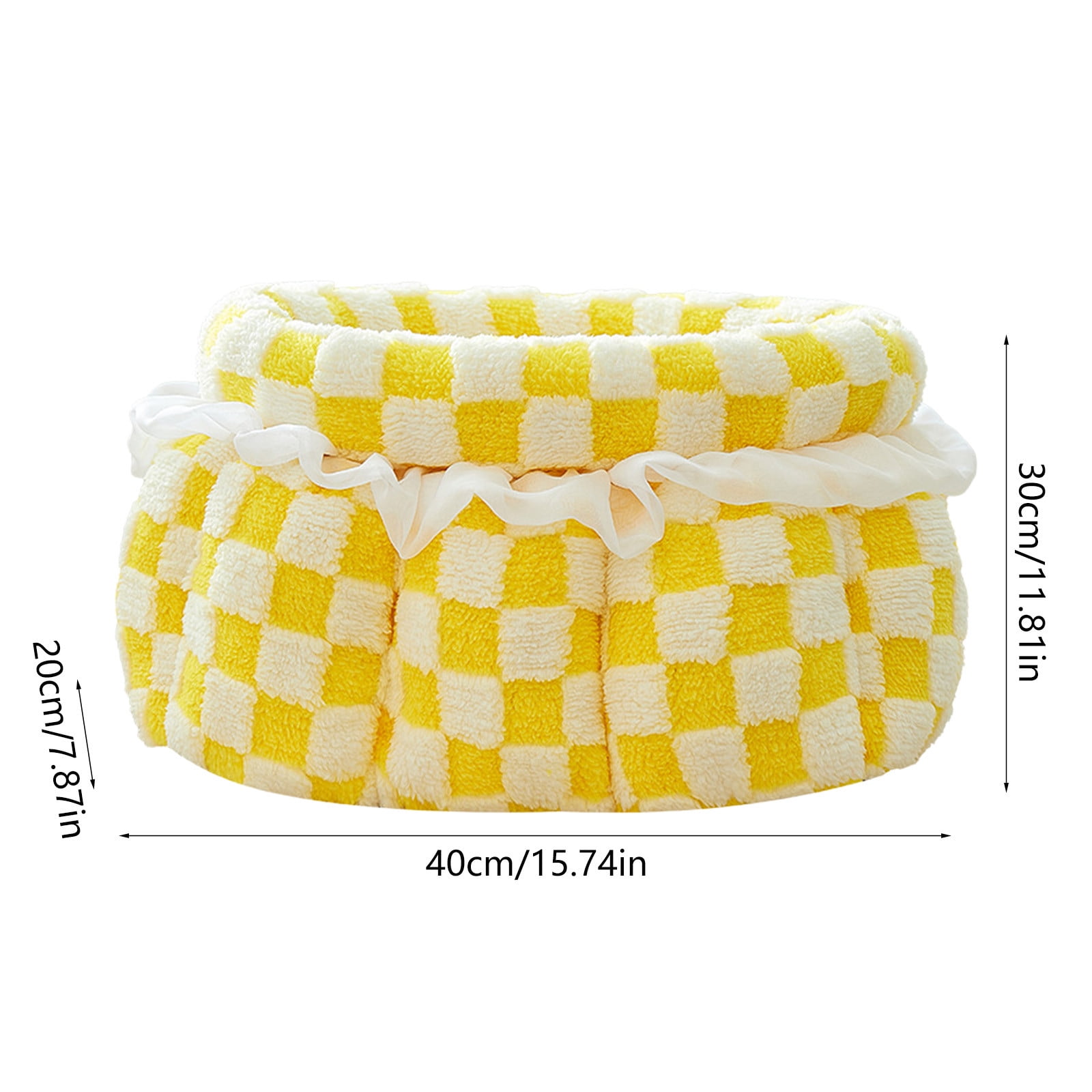 EGYMEN Dog House, Foldable Soft Indoor Kennel for Cats and Dogs, Cushioned Puppy Cave Bed, Warm Pet Shelter with Cozy Structure