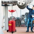thumbnail image 2 of Waste Oil Drain Tank 20 Gallon - Portable Oil Drainer with Air Operated System, Adjustable Funnel, Pressure Valve - Oil Change & Fuel Transfer, 2 of 10