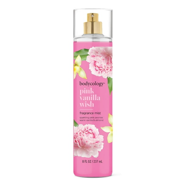 Bruma corporal Bodycology Pink Vanilla Wish de 240 ml de larga duración