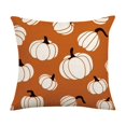 thumbnail image 2 of Fall Pumpkin Pillow Covers, Thanksgiving Decorative Pillow Case with Hidden Zipper Polyester Fabric, Autumn Harvest Home Decor for Sofa Couch Bed Bedroom, 17.7 x 17.7 Inch, 2 of 7