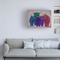 thumbnail image 3 of Fab Funky 'Highland Cows Multicolored Herd' Canvas Art, 3 of 3