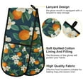 thumbnail image 2 of Yayeee Double Oven Mitt Kitchen Heat Resistant Baking 35" x7" Quilted Glove, Orange Fruit, 2 of 6