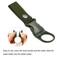 thumbnail image 4 of Botella Colgante Hebilla Clip Agua Botella Portador con D Anillo Gancho para Mochila Cinturón Exterior Campamento, Senderismo, Oscuro Verde ,Verde 6 Juegos, 4 of 6