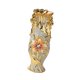 thumbnail image 1 of Jarrón de cerámica con patrón dorado, adorno creativo coleccionable, elegante flor. EstiloE, 1 of 8