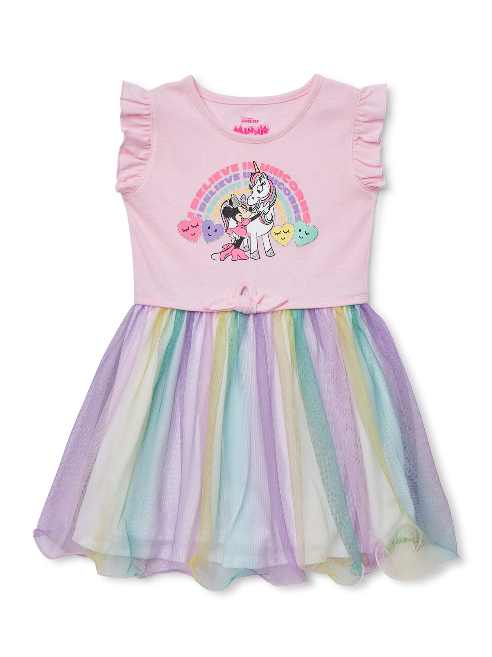 Kid Girl Children Sleeveless Minnie Mouse Tutu Dress Birthday Party Dresses Cute
