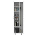 thumbnail image 4 of Bacoa Freestanding Supply Cabinet with Double Doors, Five Shelves - White, 4 of 6