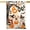 Halloween Boo, variant on Welcome Blue Pumpkin Garden Flag, Elegant Fall Harvest Canvas Yard Decor, 28 x 40 in, Flag Only