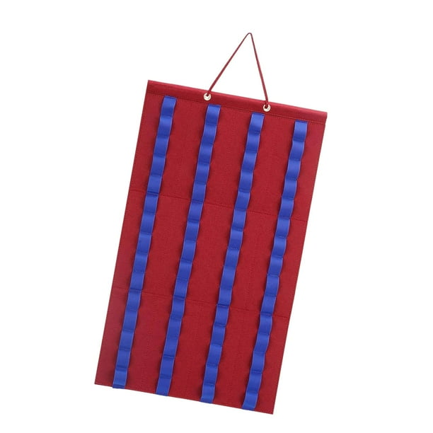 Organizador de almacenamiento colgante para autos a escala, regalos para adultos, para colgar sobre la puerta. Rojo