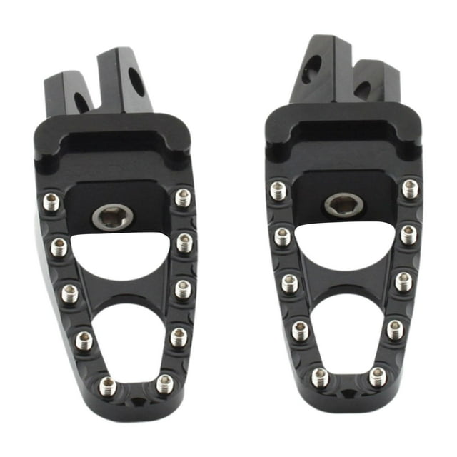 2 estriberas de repuesto para motocicleta Yamaha Yzf R6 Tdm 850/900 MT-01 Trasero negro