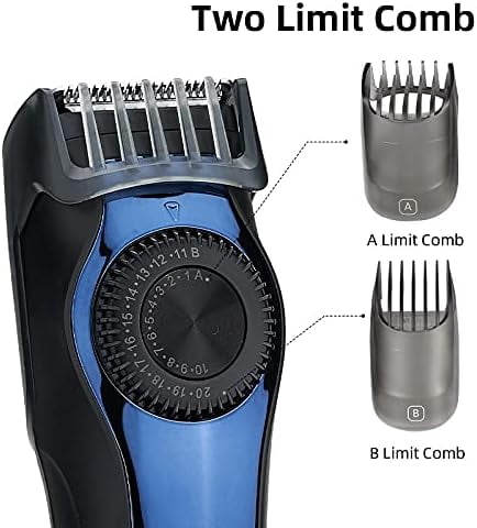 RKXQT Hair Clippers for Men, Powerful Hairs Trimmer Cutting Machine Barber Haircut Professional Hair Clipper Rechargeable LCD Screen