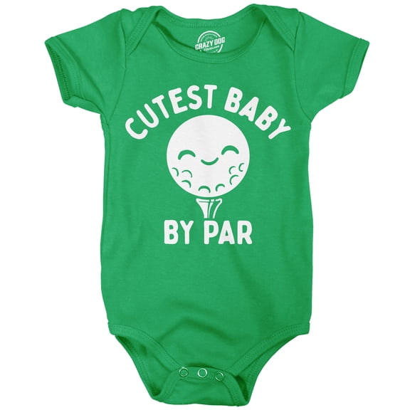 Cutest Baby By Par Baby Bodysuit Funny Sarcastic Golfing Jumper For Infants