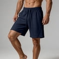 thumbnail image 5 of MYAOYI Men's Soft Fleece Shorts Elastic Waist Drawstring Casual Lounge Gym Shorts, 5 of 7