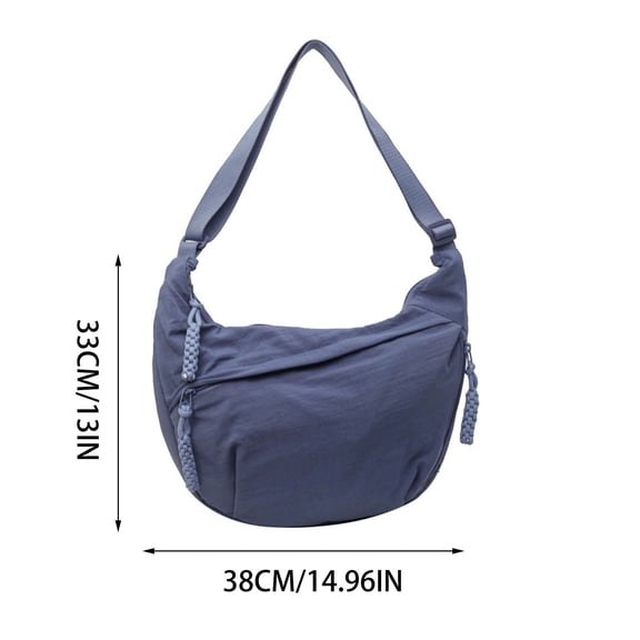 Tainini Crossbody Bag, Women NylonSling Crescent Bag ,Shoulder Bag ,Waterproof Dumpling Bag, Shoulder Handbag Adjustable Strap