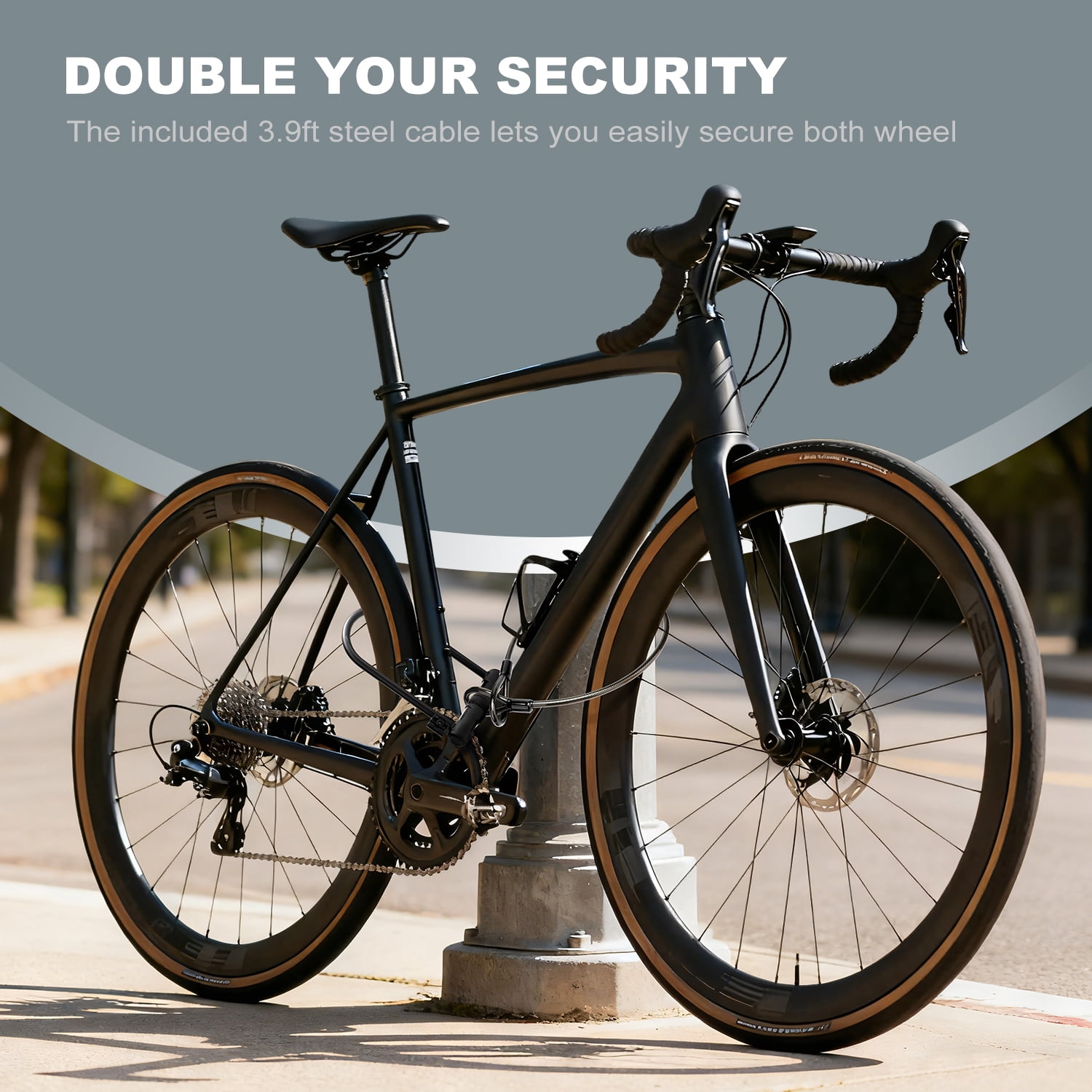 Apecyc 12mm U-Lock Bike Lock with 4ft Security Cable, Heavy Duty Bicycle Lock with Mounting Bracket & Dust Cover,Keyed Anti Theft Lock for Motorcycle, Ebike, Scooter