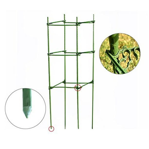 Mr. Garden Tomato Cages,Plant Cage, Sturdy And Durable,4Feet High,2 Pack,Square ,Heavy Duty