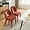 Rose, variant on Chenille Dining Chair Set of 2, Armchair with Features Hollowed-Out Curved Backrest for Dining Room Rose