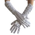 thumbnail image 2 of Long Opera Satin Gloves for Women Costume Elbow Length Gloves, 2 of 5