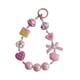 thumbnail image 4 of Llavero de cuentas, llavero decorativo para muñeca, llavero para fiestas, dijes de cuentas colgantes Rosa, 4 of 9