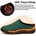 thumbnail image 4 of Knivor Unisex Scuff Slippers for Women Men Puffy Padded Upper Fleece Lined Water‑Resistant Winter House Shoes Non‑Slip Indoor Outdoor Slip‑On Slippers, 4 of 10