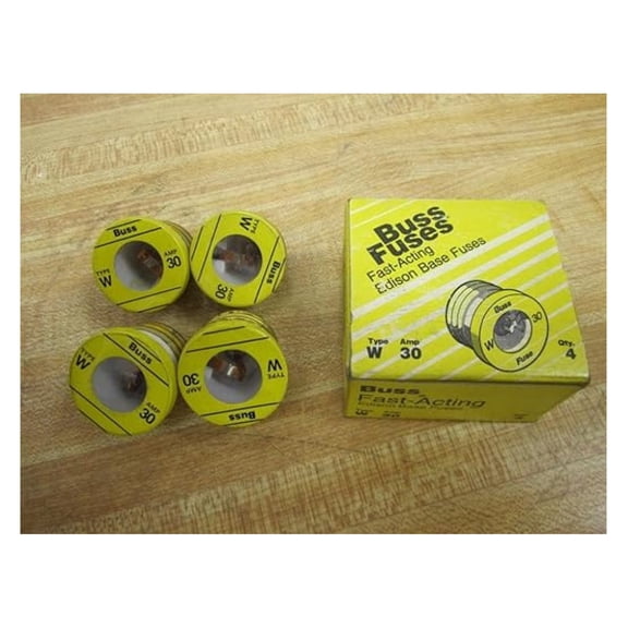 W-30 Plug Fuse W30 (Pack of 4)