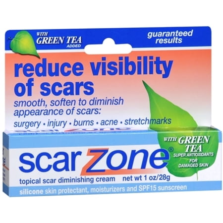 Scar Zone Topical Scar Diminishing Cream with Green Tea 1 oz