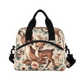 thumbnail image 3 of joogoo Cute Vintage Deers Flowers Insulated Lunch Bags Reusable Cooler Box with Shoulder Strap, 3 of 6