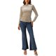 thumbnail image 2 of INSPIRAR CHIC Blusas de terciopelo de manga larga con estampado de estrellas para mujer, XL, beige, 2 of 5