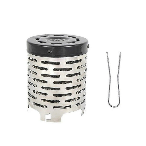 Outdoor Portable Heater Stoves Mini Stainless Steel Heating Cover Tent Heater Oven Burner Camping Stove Accessories