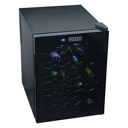 - Koolatron 20 bottle Single Zone Wine Cooler with digital controls WC20, black