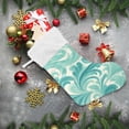 thumbnail image 6 of RMDQTR Christmas Stockings for Xmas Gifts - Large Size Festive Holiday Decor for Family Light Green Seaweed Pattern, 6 of 8