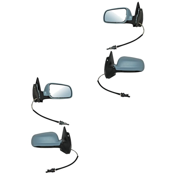 PAR ESPEJOS con base tipo de funcionamiento manual con carcasa - Compatible con Volkswagen Golf 2007 GEN Genérica .