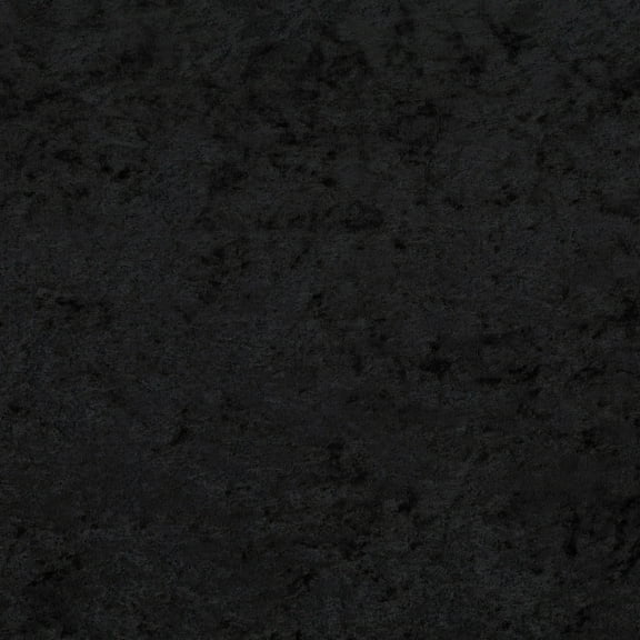 David Textiles 58" x 1.5 yd Polyester Crushed Panne Velvet Precut Fabric, Black