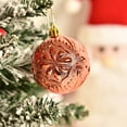 thumbnail image 5 of 36pcs Christmas Hand-Painted Glitter Tree Pendants - Assorted Sizes (1.57/2.36/3.15in), Sparkly Xmas Ornaments, For Christmas Tree, Holiday Decor, Adds Shine To Festive Spaces, Orange, 5 of 7
