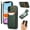 Green, variant on Allytechgroup Wallet Case for iPhone XS/X with Credit Card Slot, RFID Blocking PU Leather Flip Case with Lanyard & Kickstand Shockproof and Anti-Scratch Bumper for Women Girls, Pink