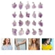thumbnail image 3 of 30Pcs Natural Amethyst Stone Pendants Jewelry Making Charms DIY Accessories, 3 of 4