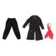 thumbnail image 5 of Figura de acción en miniatura con gabardina a escala 1:12 para figuras masculinas de 6 pulgadas Negro, 5 of 9