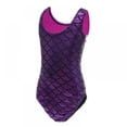 thumbnail image 3 of Little Girls One-Piece Gymnastics Leotards, Big Girls Sleeveless Dancewear, Toddler Sparkly Dance Tumbling Unitard, Size 3-14 Years, 3 of 4