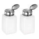 thumbnail image 1 of Uxcell 2Pcs Dispensadores de Alcohol 200ml (6.76oz) Bomba de Dispensación de Líquido con Tapa de Acero Inoxidable, Blanco, 1 of 6