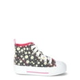 thumbnail image 3 of Wonder Nation Little Girl & Big Girl Canvas High Top Sneaker, 3 of 5