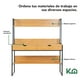 thumbnail image 3 of Escritorio de computadora KingsHouse estandar con repisas y Cajones cafe, 3 of 8