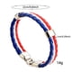 thumbnail image 3 of Colorido Tejido Bandera Nacional Pulsera de cuero PU pulsera de cuero con la bandera de colores, 3 of 5